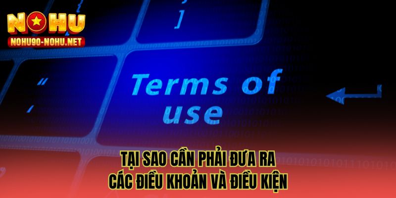 Tại sao cần phải đưa ra các điều khoản và điều kiện